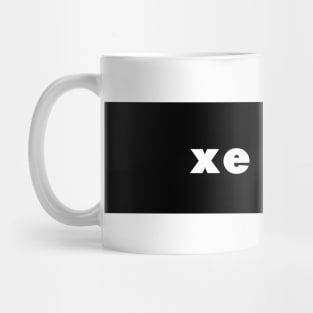 xe / xir - black Mug